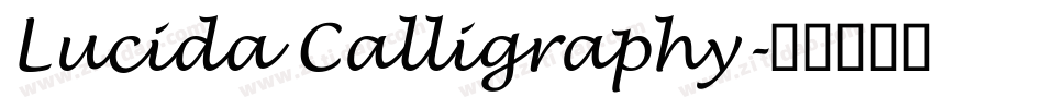 Lucida Calligraphy字体转换